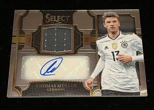 Thomas Müller Panini Select 2017 Soccer JA-TM AUTO Jersey Patch Card #d 57/125 - Soccer Card Single