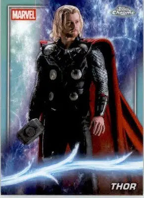 Thor - 2025 Topps Chrome Marvel Studios - #10 - Rainbow Refractor Non_sport - Non-Sports Card Single