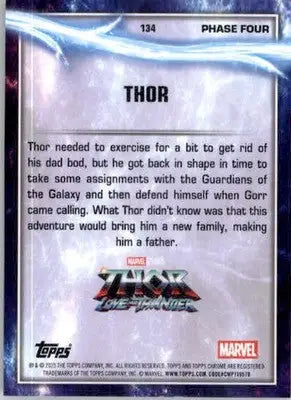 Thor - 2025 Topps Chrome Marvel Studios - #134 - Non_sport - Marvel Card Single