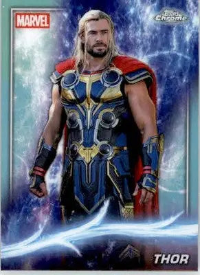 Thor - 2025 Topps Chrome Marvel Studios - #134 - Rainbow Refractor - Marvel Card Single