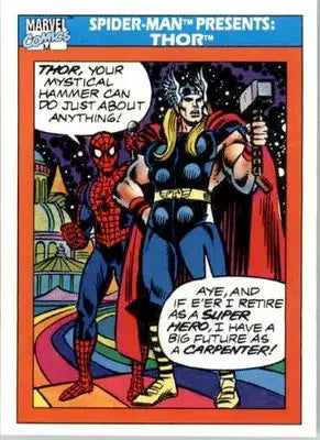 Thor - Marvel 1990 Universe - 154 - Base NM - Marvel Card Single