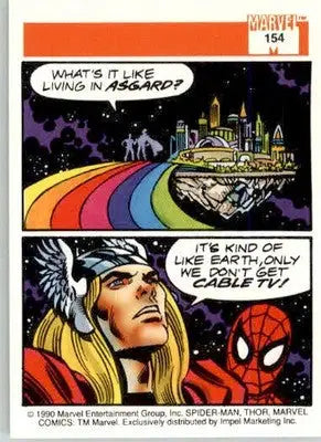 Thor - Marvel 1990 Universe - 154 - Base NM - Marvel Card Single
