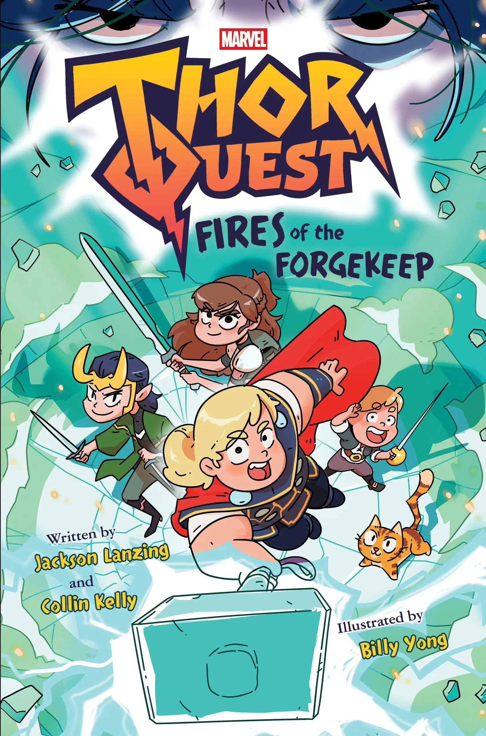 Children’s comic book featuring Thor Quest and Marvel characters from Thor Quest Fires Of The Forgekeep