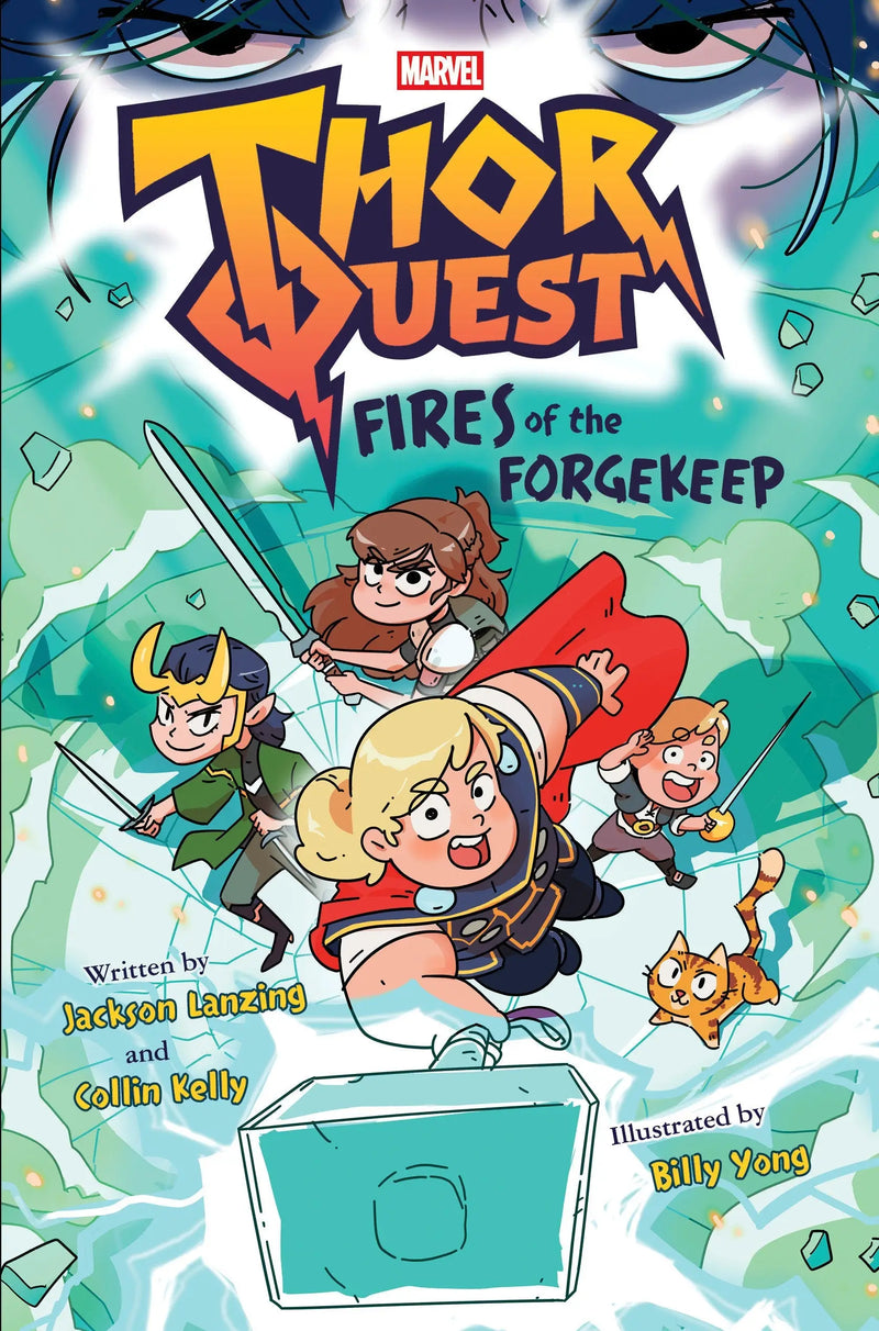 Children’s comic book featuring Thor Quest and Marvel characters from Thor Quest Fires Of The Forgekeep