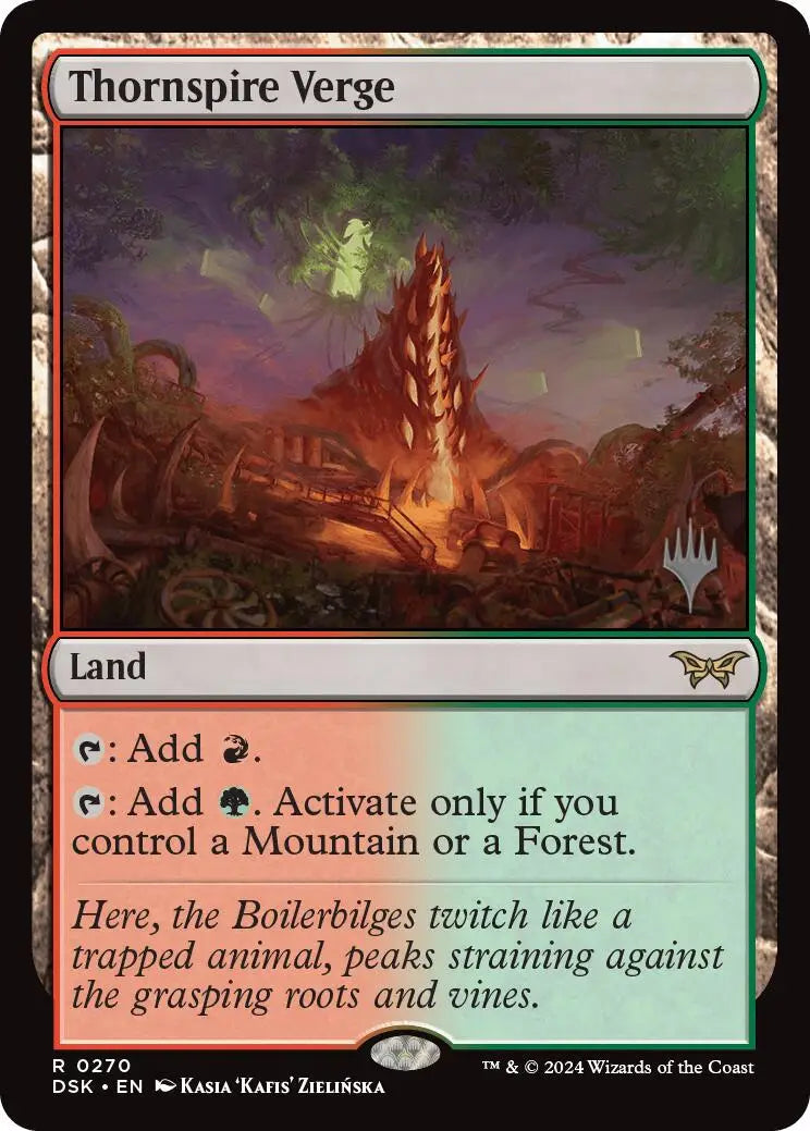 Thornspire Verge (Promo Pack) [Duskmourn: House of Horror Promos] - Magic Card Single