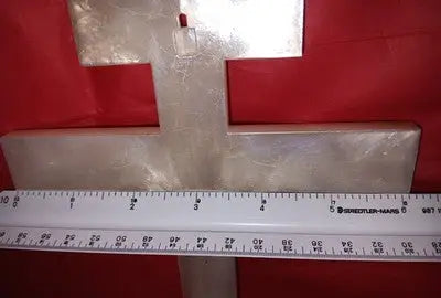 Three Bar Orthodox Wall Cross Plastic Byzantine Crucifix 12’’x6’’ Missing INRI Art - Other
