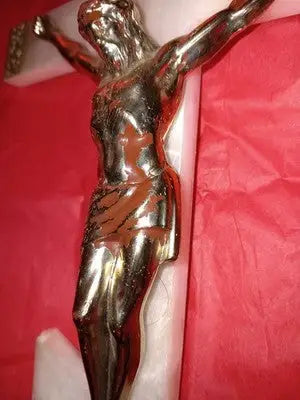 Three Bar Orthodox Wall Cross Plastic Byzantine Crucifix 12’’x6’’ Missing INRI Art - Other