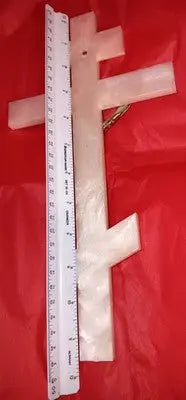 Three Bar Orthodox Wall Cross Plastic Byzantine Crucifix 12’’x6’’ Missing INRI Art - Other