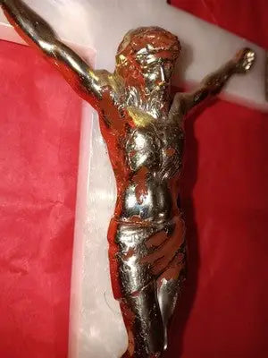 Three Bar Orthodox Wall Cross Plastic Byzantine Crucifix 12’’x6’’ Missing INRI Art - Other