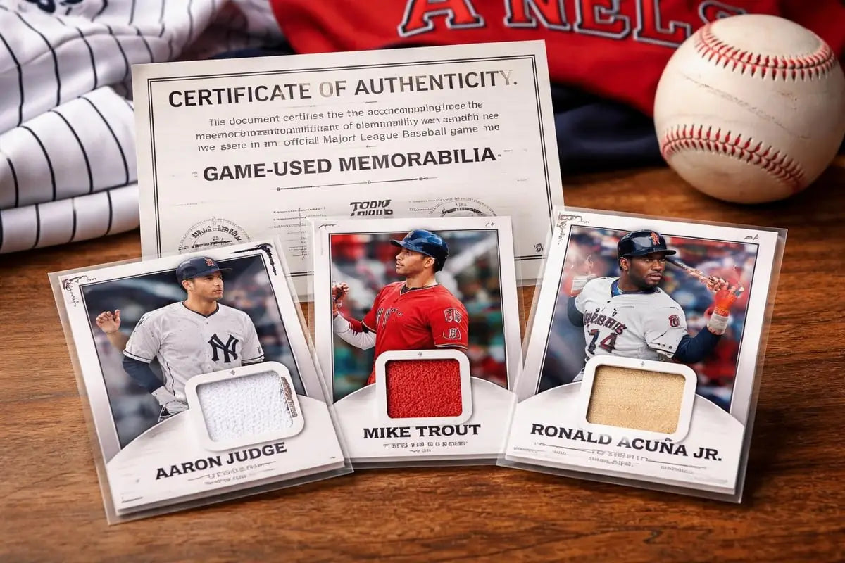 Three silver-framed Topps 2023 Series 1 base set rookie cards with patches