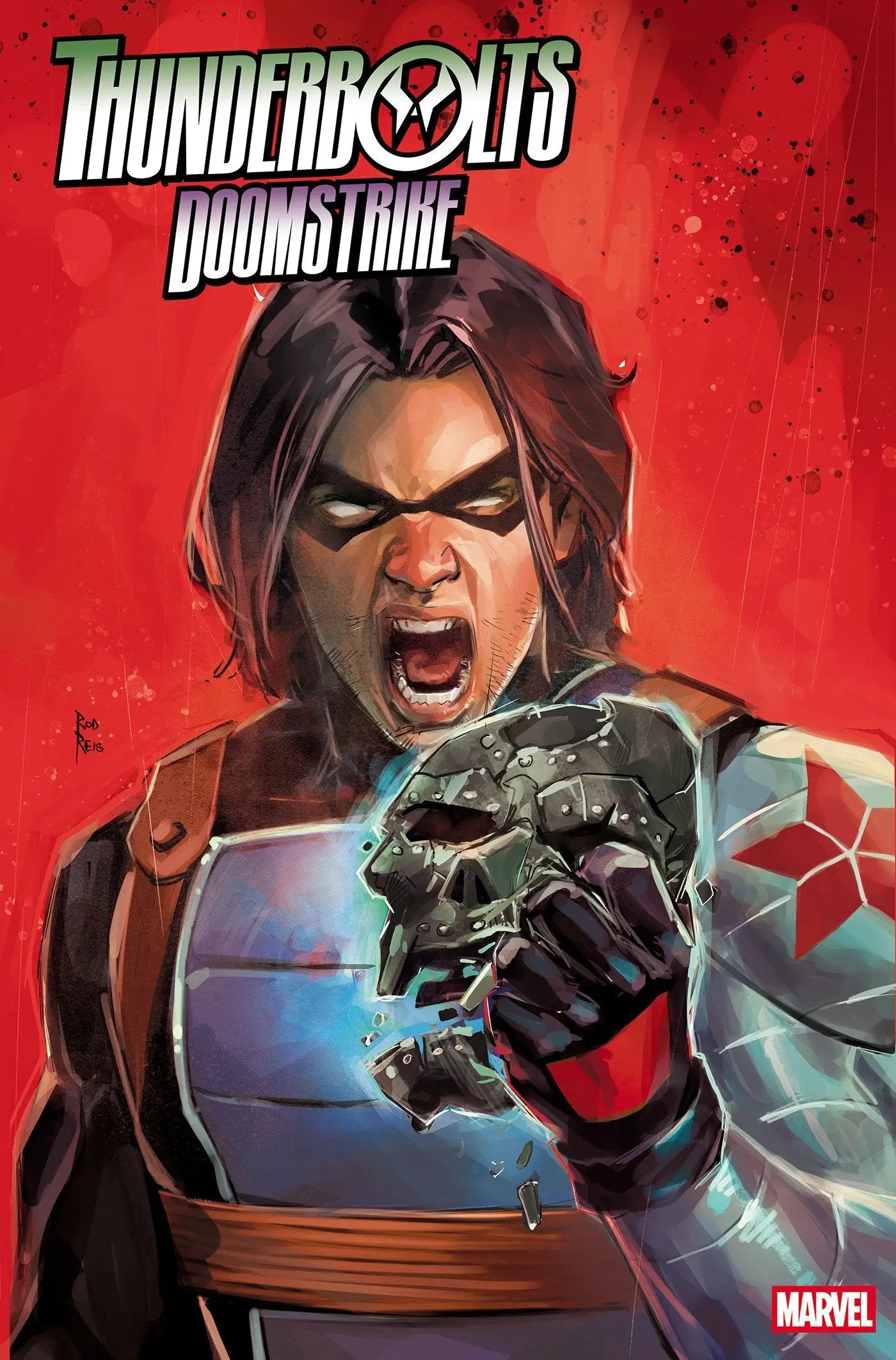 Comic book cover of Thunderbolts Doomstrike Rod Reis Variant Issue 4