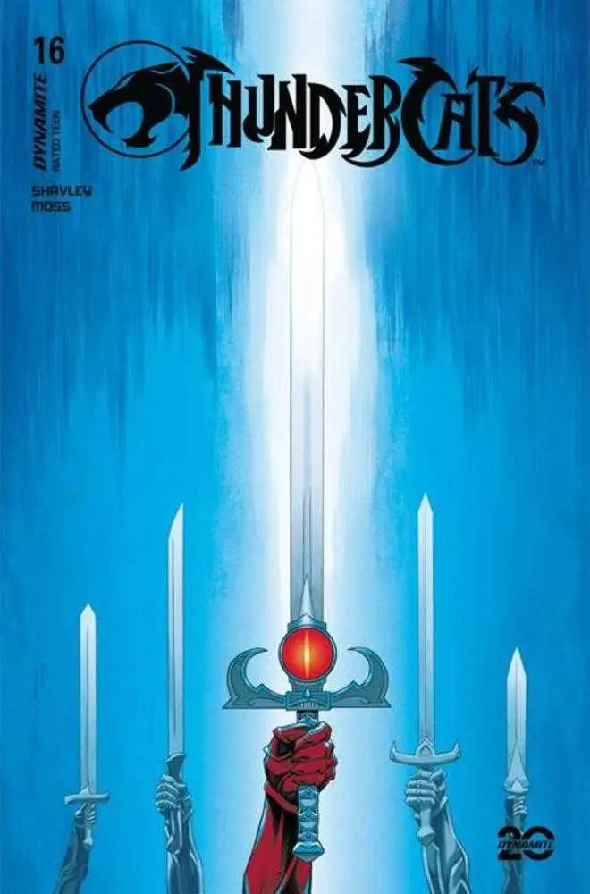 Comic book cover featuring the Sword of Omens from Thundercats #16 Cover B Declan Shalvey Variant