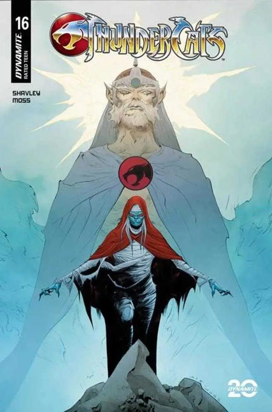 Comic book cover featuring two robed figures and Thundercats logo Jae Lee variant