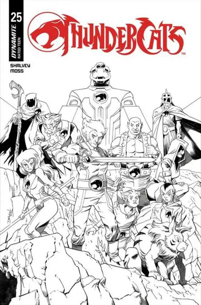 Thundercats #25 Cover L Declan Shalvey Line Art Variant - Back Issues