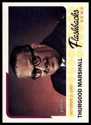 Thurgood Marshall 2016 Topps Heritage News Flashbacks #NF-TM - Baseball Card Single