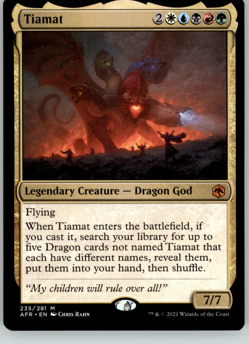 Tiamat - Adventures in the Forgotten Realms - 235 - NM Magic: The Gathering - Magic Card Single