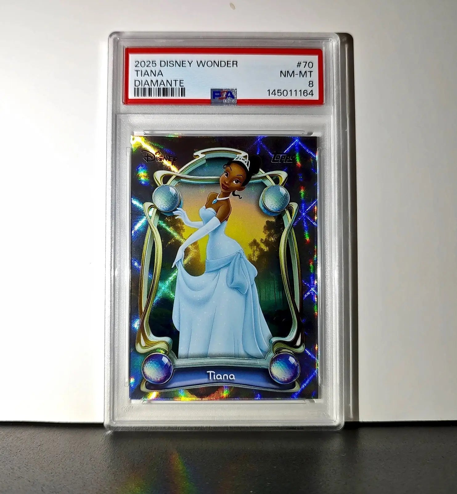 Tiana 2025 Topps Disney #70 Winter Variant Card The Princess and the Frog PSA 8 - Non-Sports Card Single