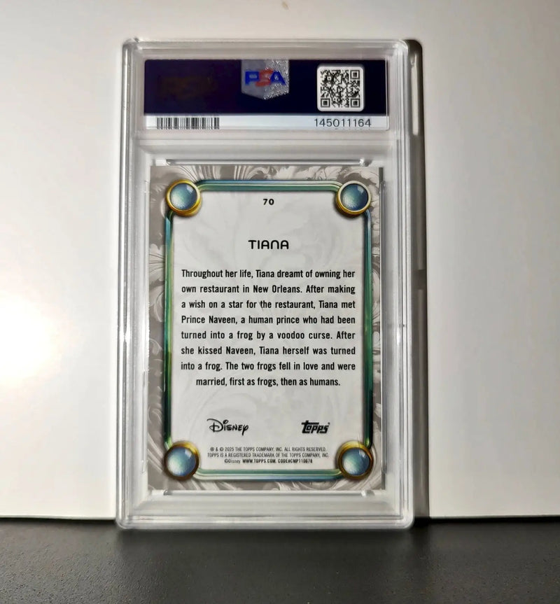 Tiana 2025 Topps Disney #70 Winter Variant Card The Princess and the Frog PSA 8 - Non-Sports Card Single