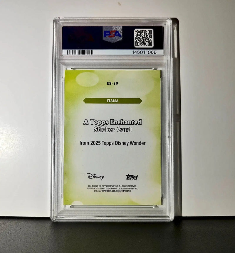 Tiana 2025 Topps Disney #ES-19 Enchanted Sticker Card PSA 9 - Non-Sports Card Single