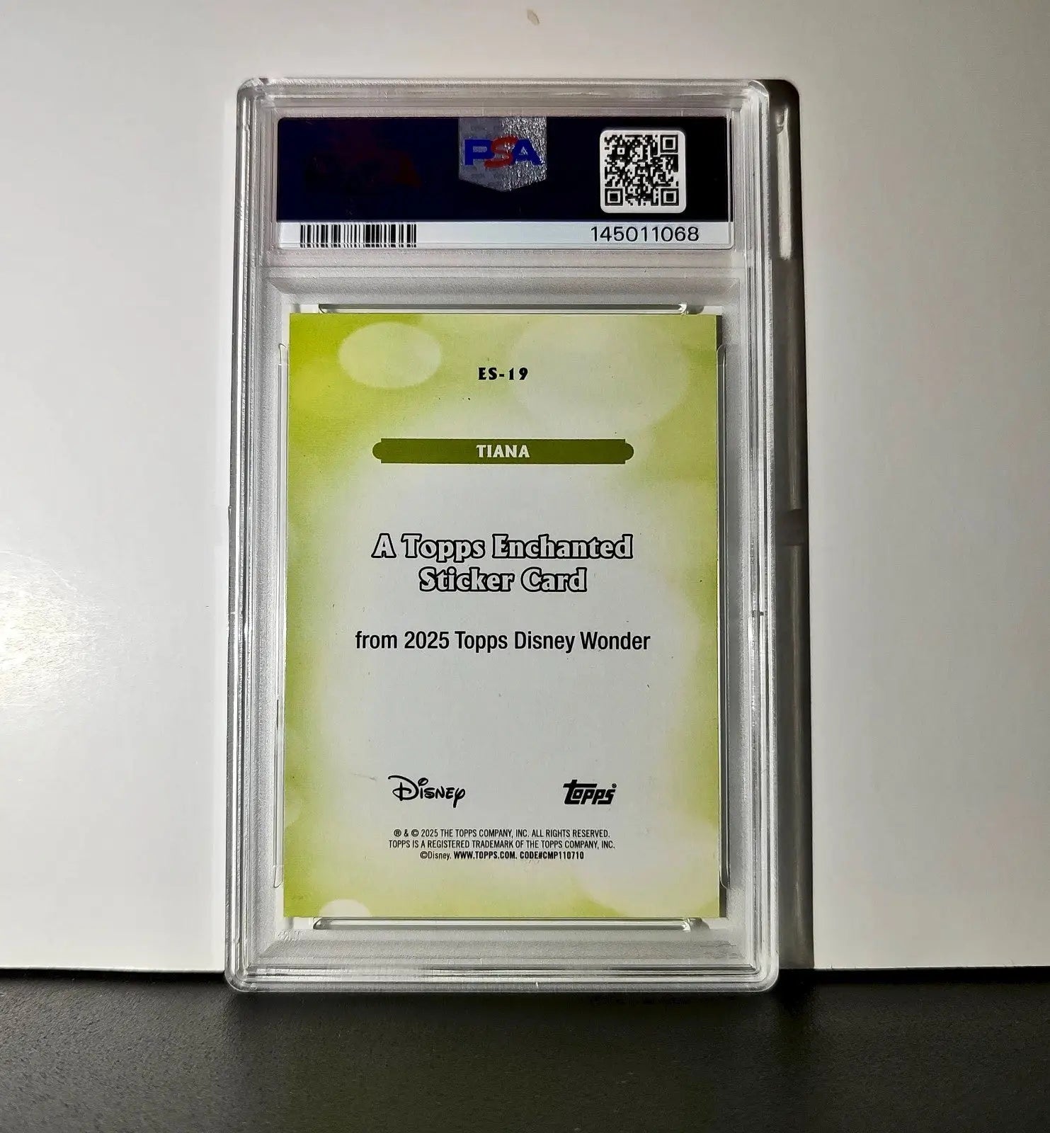 Tiana 2025 Topps Disney #ES-19 Enchanted Sticker Card PSA 9 - Non-Sports Card Single