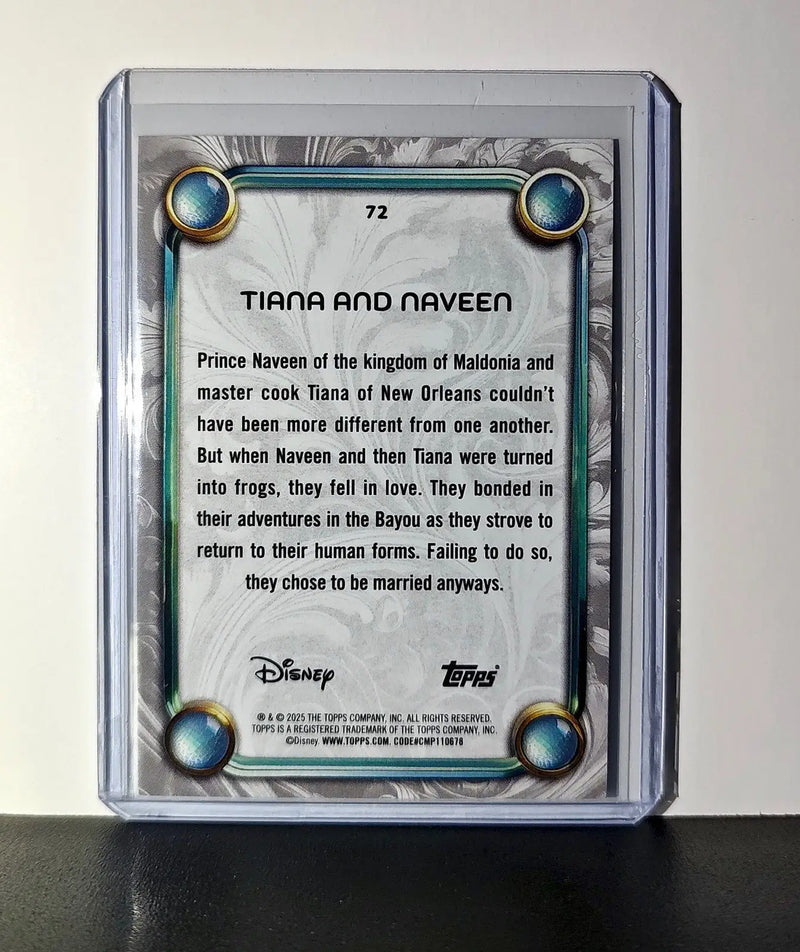 Tiana and Naveen 2025 Topps Disney Wonder #72 Card The Princess and the Frog - Non-Sports Card Single