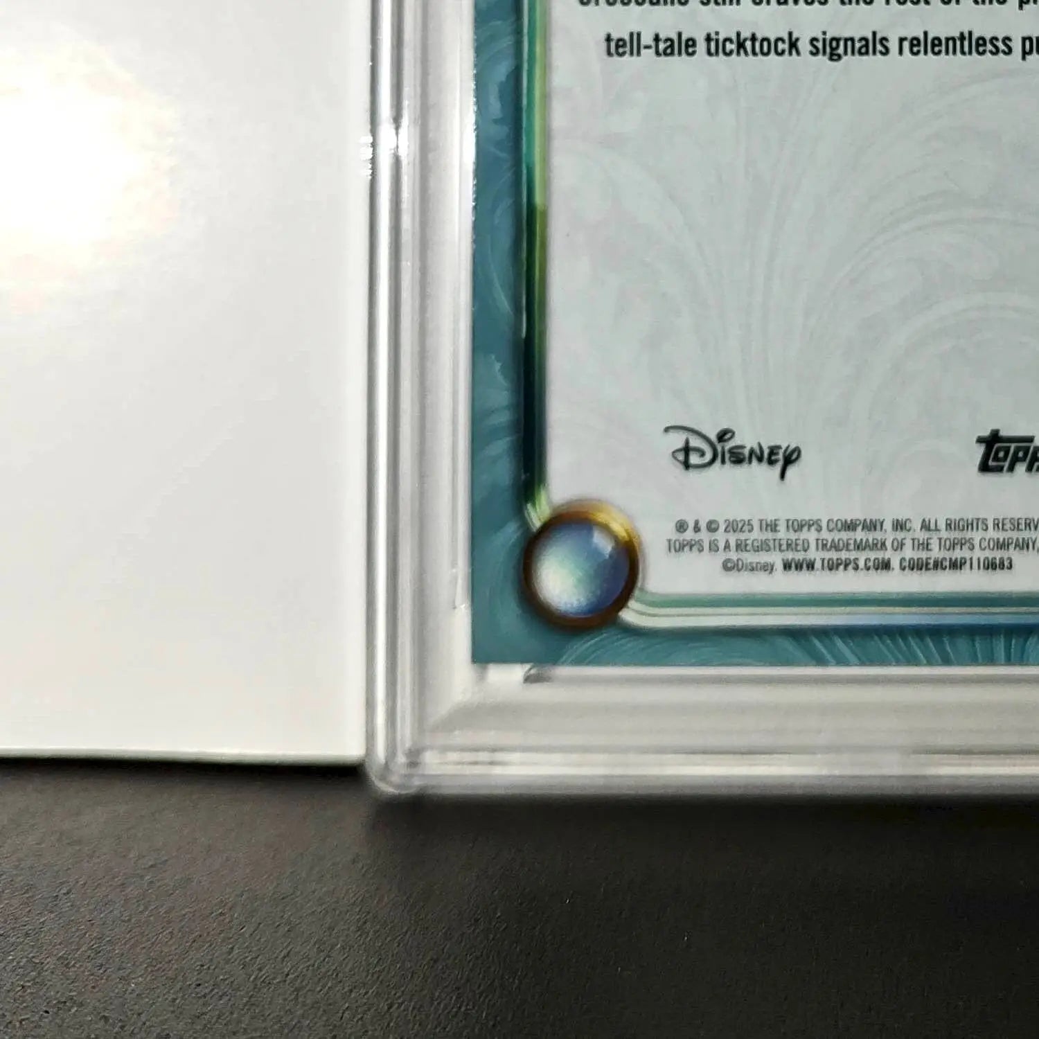 Tick-Tock 2025 Topps Disney Wonder #119 Diamond Card Peter Pan PSA 9 - Non-Sports Card Single