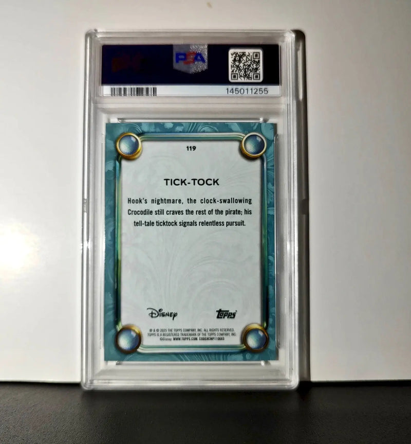 Tick-Tock 2025 Topps Disney Wonder #119 Diamond Card Peter Pan PSA 9 - Non-Sports Card Single