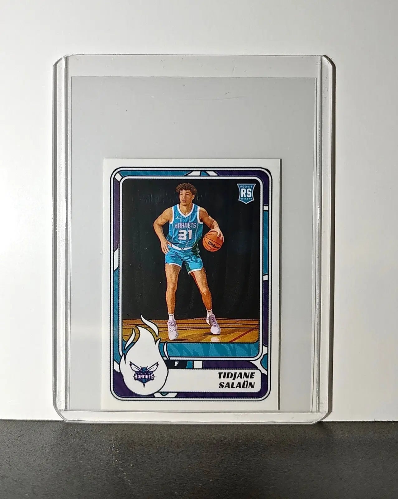 Tidjane Salaün Rookie 2024-25 Panini NBA #148 Sticker Card Charlotte Hornets