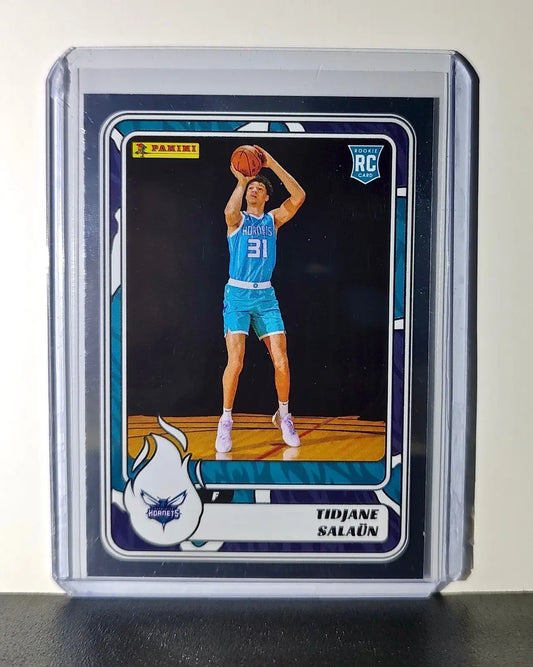 Tidjane Salaun Rookie 2024-25 Panini NBA #72 Foil Sticker Card Charlotte Hornets - Basketball Card Single
