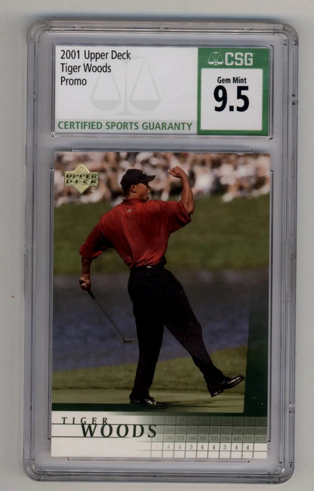 Tiger Woods 2001 Upper Deck Promo CSG 9.5 Gem Mint - Other