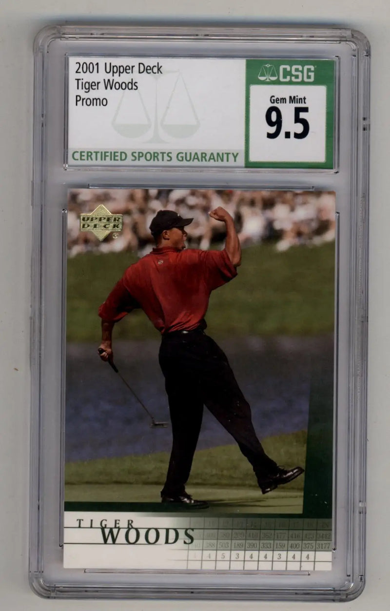 Tiger Woods 2001 Upper Deck Promo CSG 9.5 Gem Mint - Other