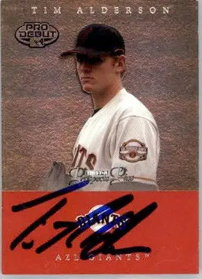 Tim Alderson - 2007 TriStar Prospects Plus - #15 - AUTO Baseball - Baseball Card Single
