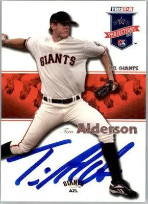 Tim Alderson - 2008 TriStar PROjections - #59 - AUTO Baseball - Baseball Card Single