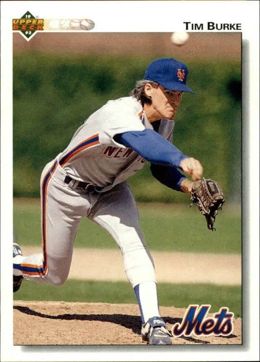 Tim Burke 1992 Upper Deck MLB #433 Baseball Card New York Mets - Baseball Card Single