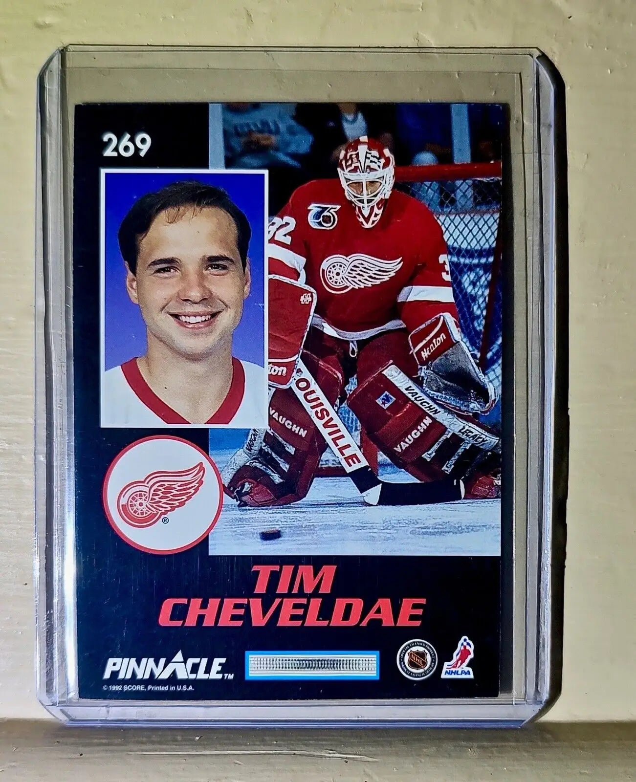 Tim Cheveldae 1992 Score Pinnacle Masks #269 Hockey Card Detroit Red Wings - Hockey Card Single