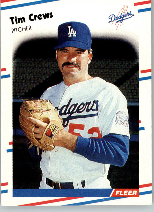 Tim Crews - 1988 Fleer - #511 - RC Baseball - Baseball Card Single