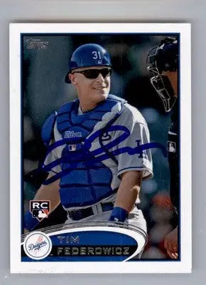 Tim Federowicz - 2012 Topps Mini - #253 - AUTO Baseball - Baseball Card Single