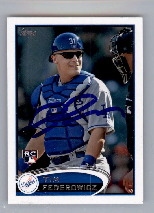 Tim Federowicz - 2012 Topps Mini - #253 - AUTO Baseball - Baseball Card Single