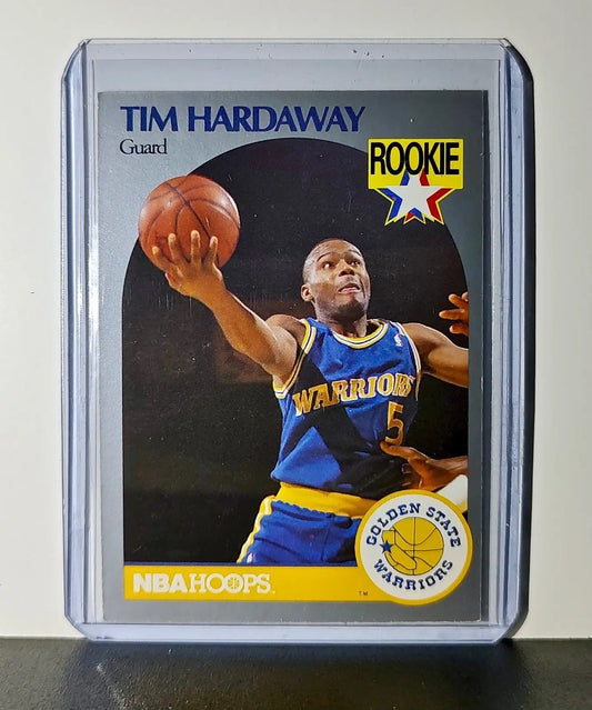 Tim Hardaway Rookie 1990 NBA Hoops NBA #113 Card Golden State Warriors - Basketball Card Single