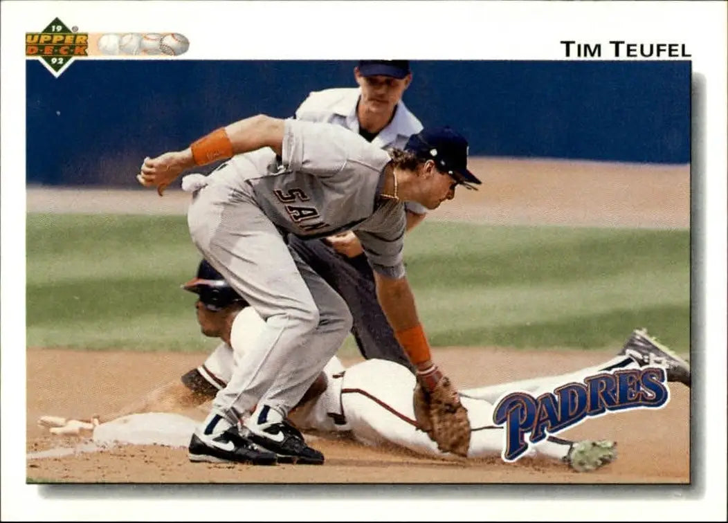 Tim Teufel 1992 Upper Deck MLB #349 Baseball Card San Diego Padres - Baseball Card Single