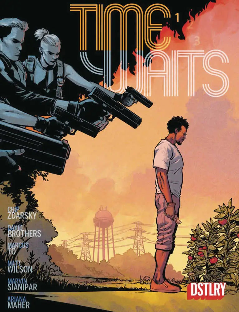Comic book cover displayed on the Time Waits Hardcover product front view