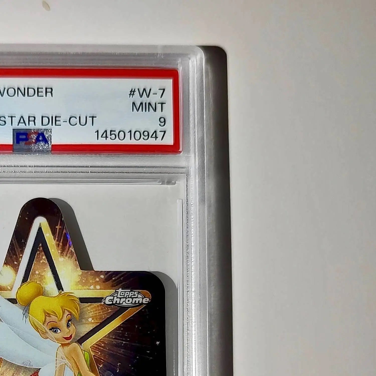 Tinker Bell 2025 Topps Chrome Disney #W-7 Wish Upon A Star Die Cut PSA 9 - Non-Sports Card Single