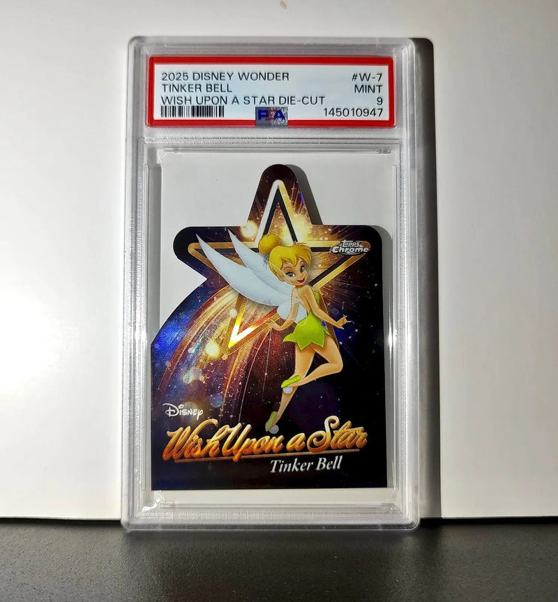 Tinker Bell 2025 Topps Chrome Disney #W-7 Wish Upon A Star Die Cut PSA 9 - Non-Sports Card Single