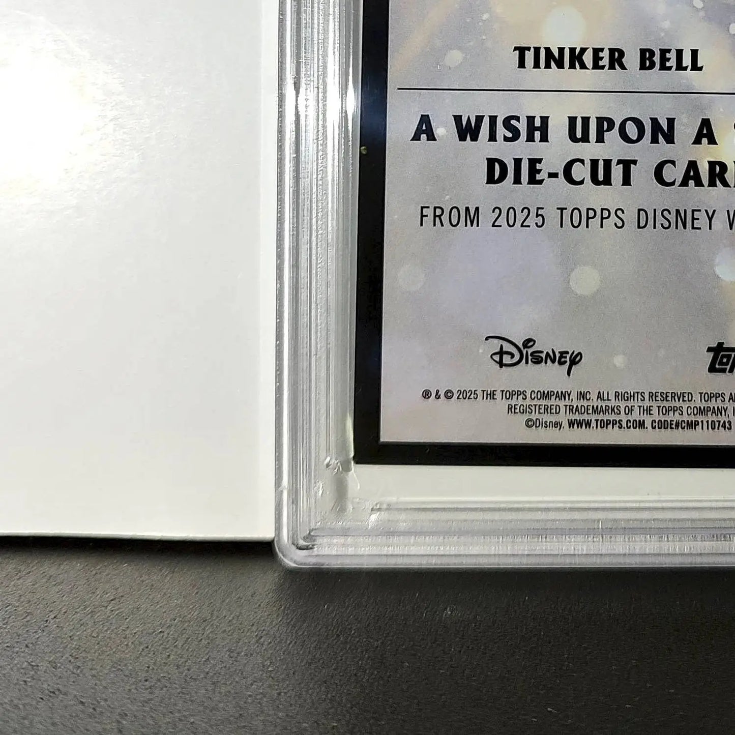 Tinker Bell 2025 Topps Chrome Disney #W-7 Wish Upon A Star Die Cut PSA 9 - Non-Sports Card Single
