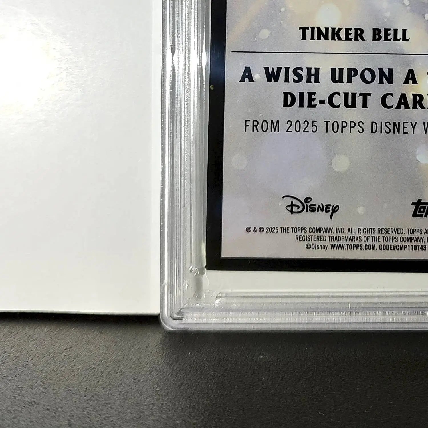 Tinker Bell 2025 Topps Chrome Disney #W-7 Wish Upon A Star Die Cut PSA 9 - Non-Sports Card Single