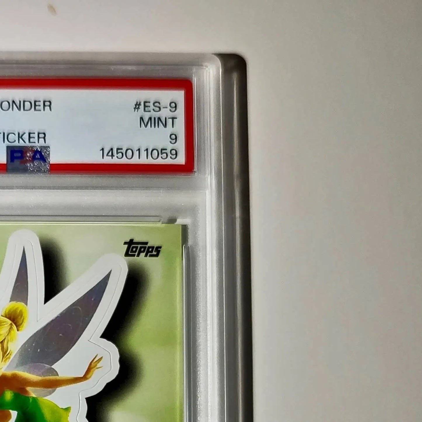 Tinker Bell 2025 Topps Disney #ES-9 Enchanted Sticker Card Peter Pan PSA 9 - Non-Sports Card Single