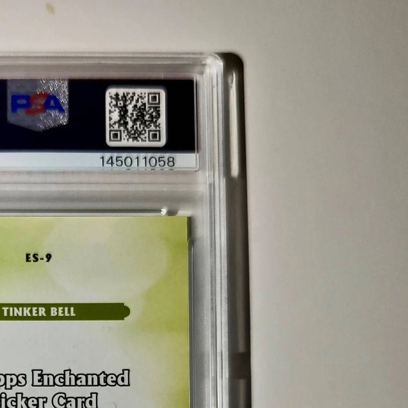 Tinker Bell 2025 Topps Disney #ES-9 Enchanted Sticker Card Peter Pan PSA 9 MT