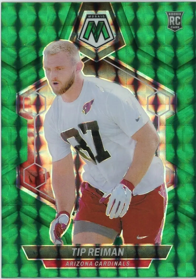 Tip Reiman Rookie 2024 Panini Mosaic #367 Green Mosaic Arizona Cardinals Card - Football Card Single