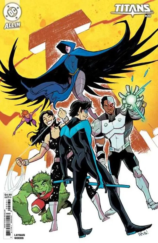 Titans Comic Book Cover featuring Rob Guillory Cover C Rob Rob Guillory Card Stock Variant