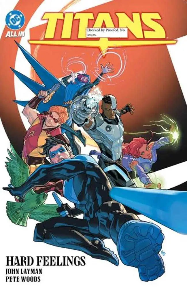 Titans comic book cover featuring Titans (2023) TPB Volume 03 Hard Feelings showcasing absolute power